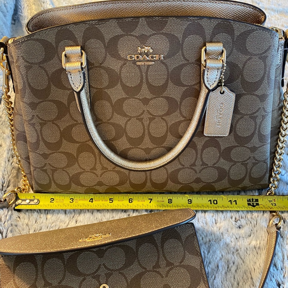 Coach handbag and wallet set